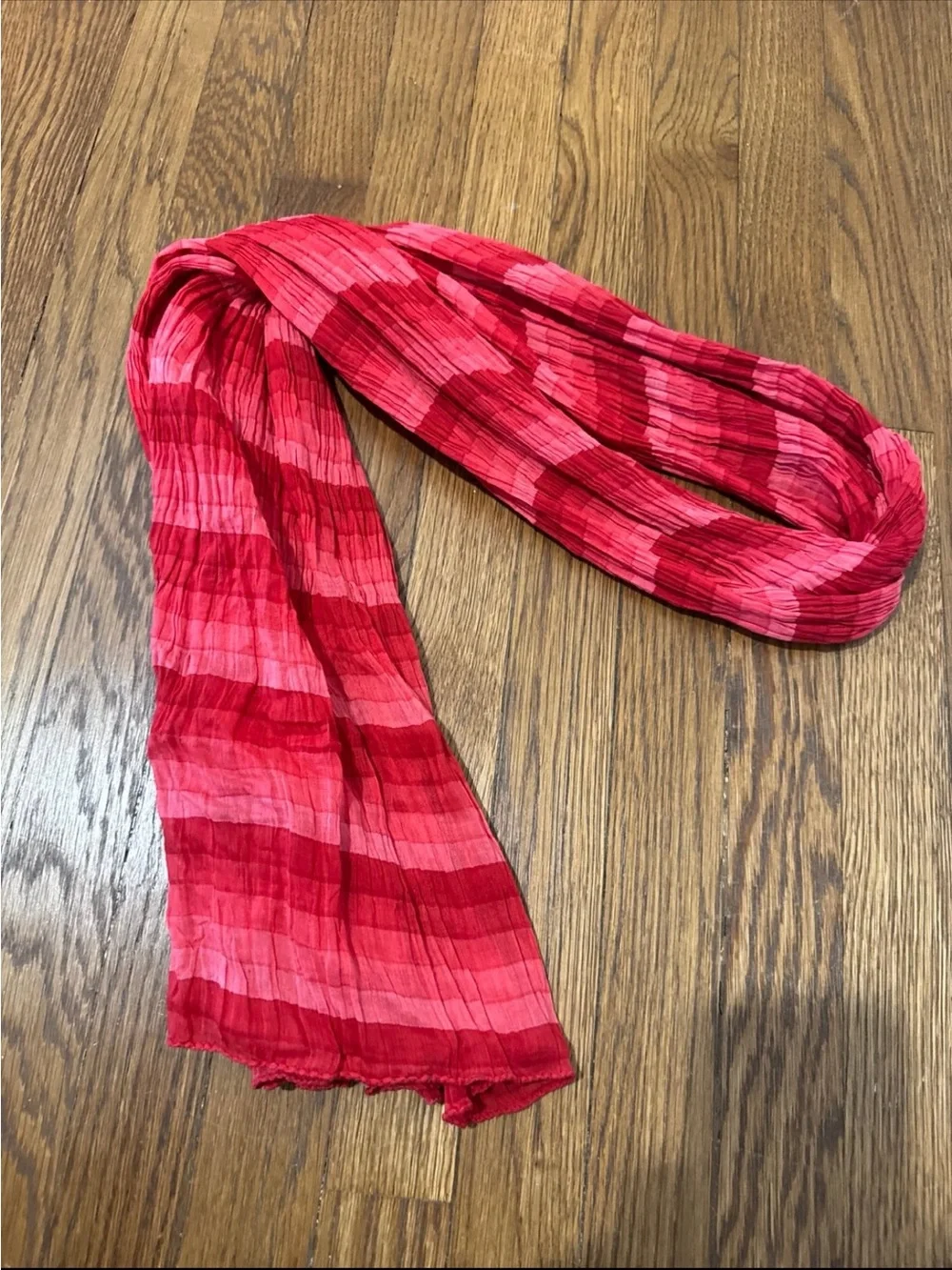 Stylish Red Striped Women’s Scarf